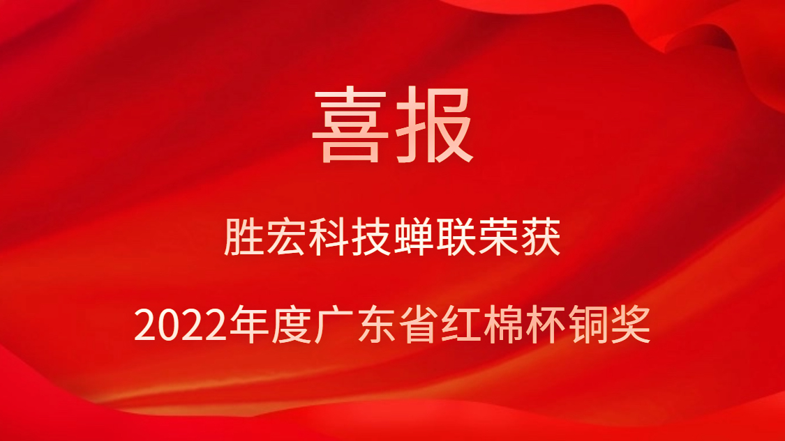 pp电子游戏平台科技荣获2022年度广东省红棉杯铜奖